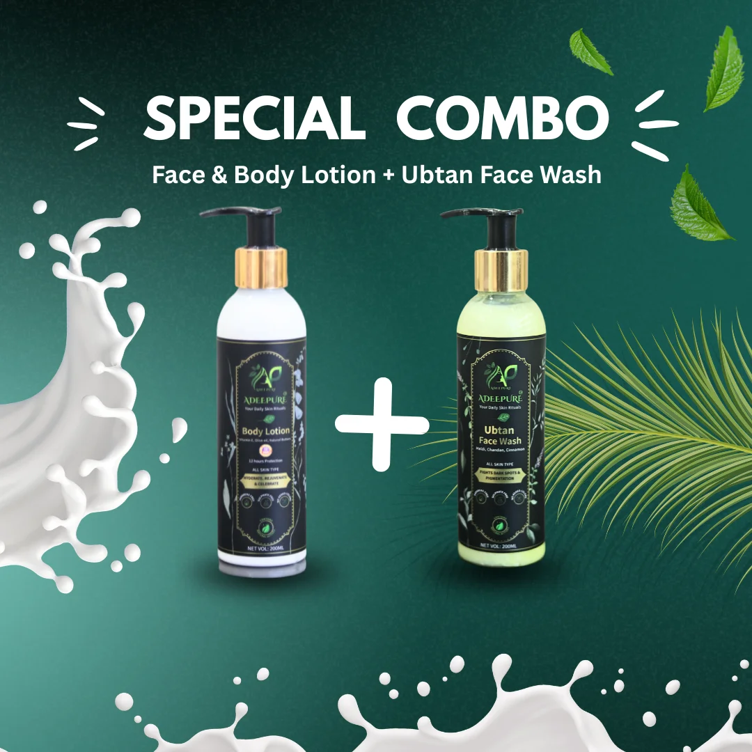 Face & body Lotion + ubtan Face Wash(200 + 200ml)